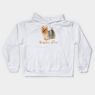 Beautiful Yorkshire Terrier! Especially for Yorkie Dog Lovers! Kids Hoodie